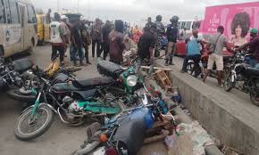 Lagos taskforce impounds 82 motorcycles